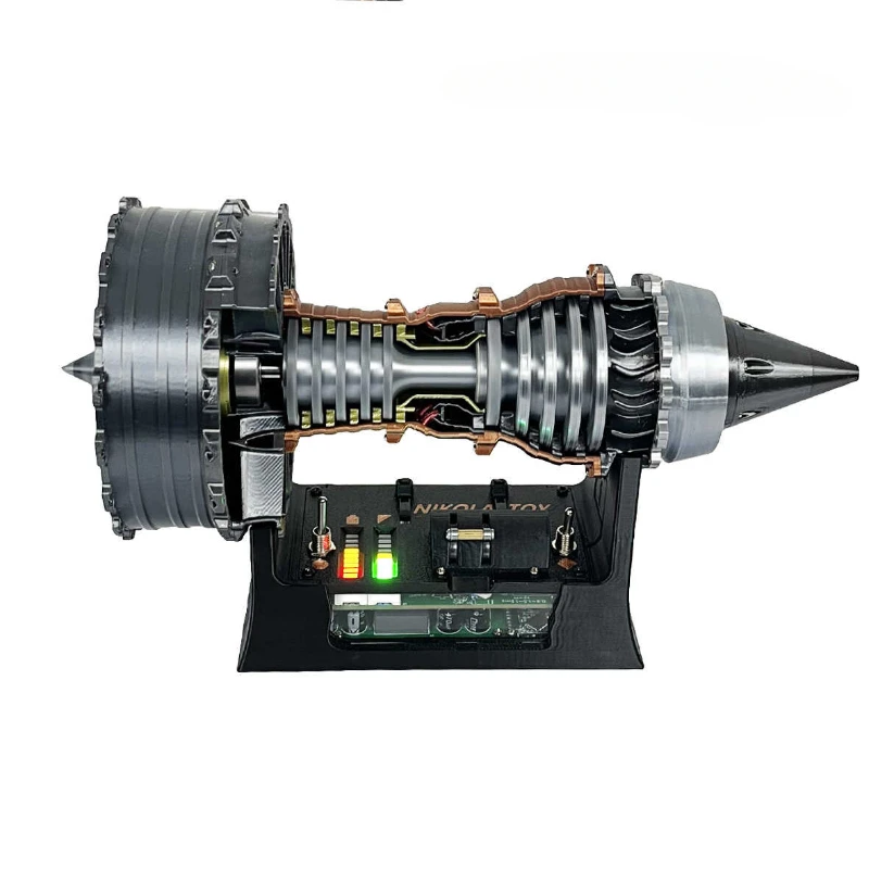 TR900 Super Turbofan Engine Model Brushless Motor Function Fan Electric Buffer 3D Printing Process Boutique Toy Collection