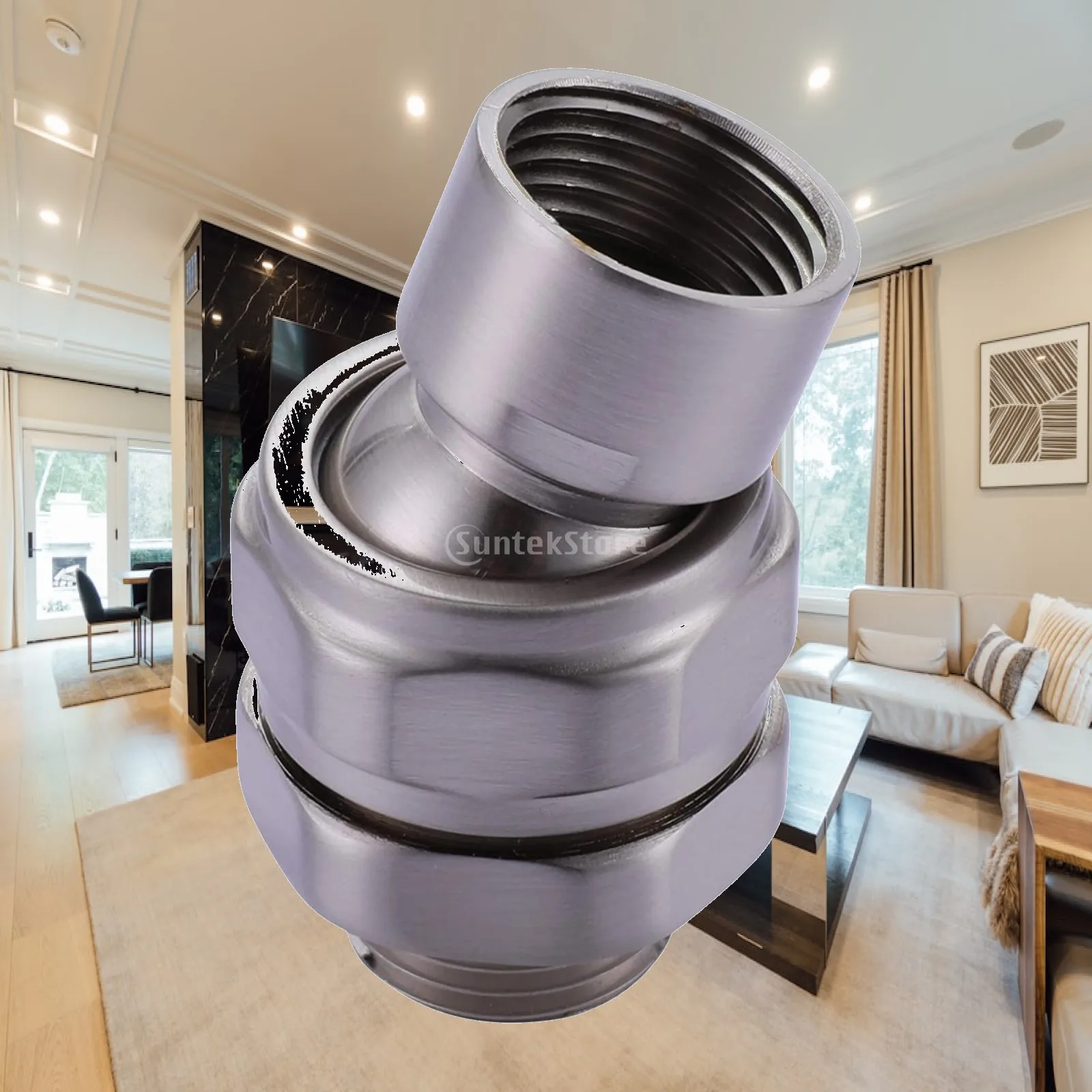 

Universal Shower Swivel Ball Adapter Sturdy Copper Nozzle Connector for Bright Shower Head Home Hotel