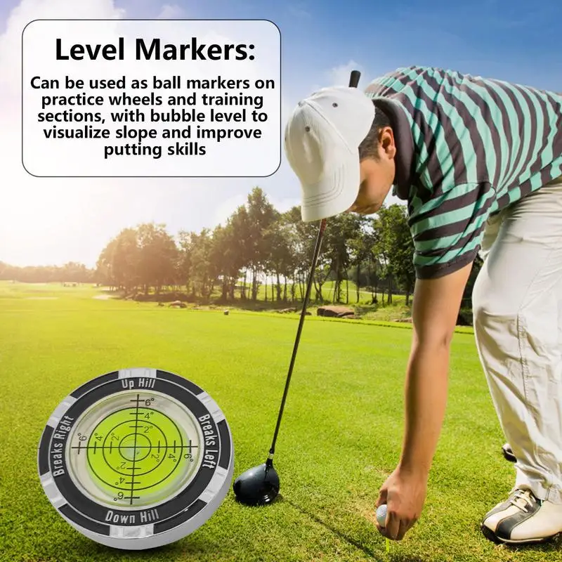 Penanda bola Golf Slope Meter, alat Leveler presisi tinggi untuk arsitektur berkebun, aksesori golf