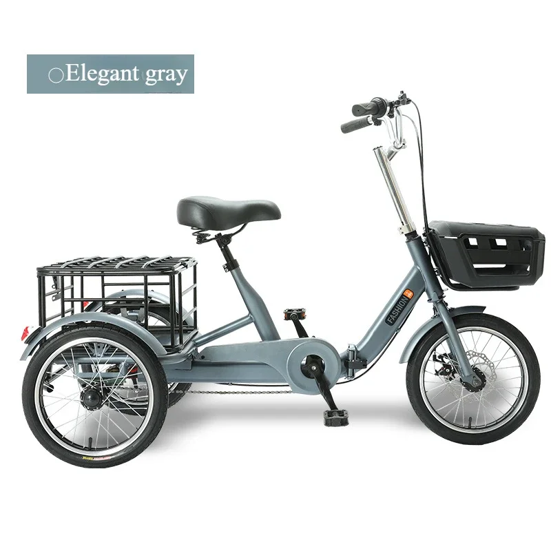 Folding tricycle pedal the elderly scooter small bicycle adult leisure source factory new model