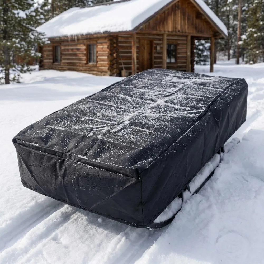 

Waterproof Sled Cover Lightweight Snowproof Snowmobile Protective Cover Custom-fit Foldable Outdoor Sled Shield Camp Activities