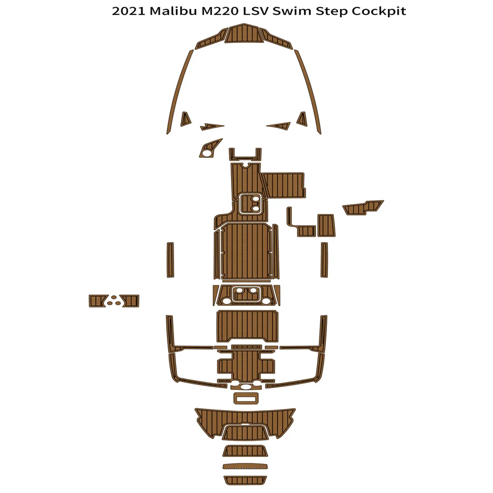 2021 Malibu M220 LSV Swim Platform Cockpit Pad Boat EVA Foam Teak Deck Floor Mat