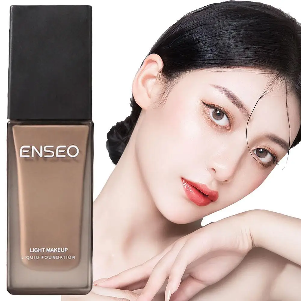 

1pcs Women's Light Hold Foundation Soft Focus Moisturising Sweatproof Waterproof Foundation Moisturising Service Cosmetic 30ml