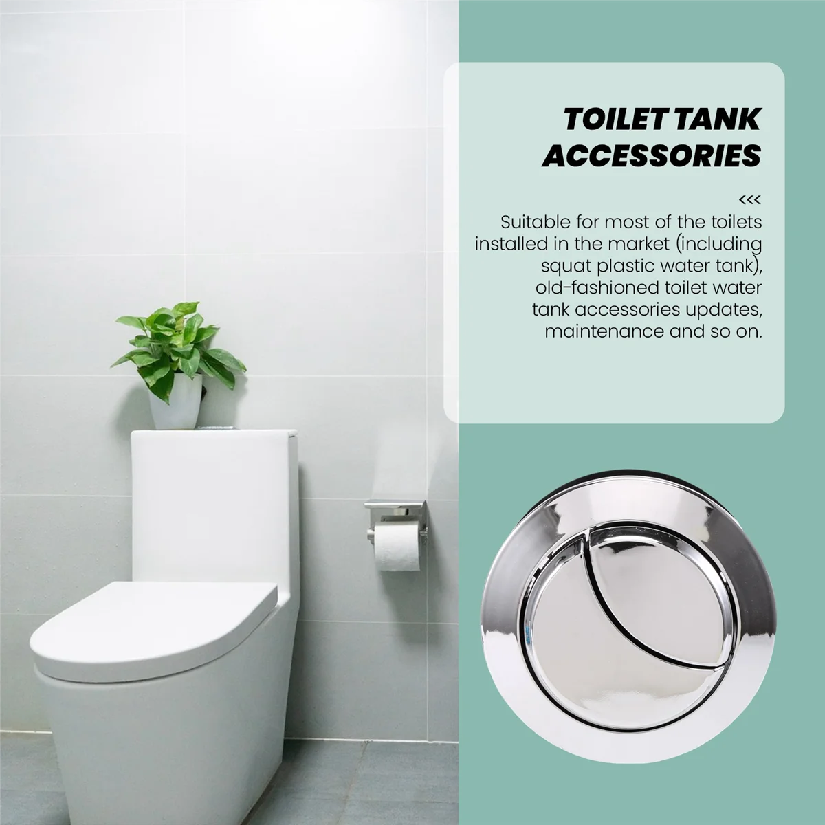 Juego de accesorios de inodoro doble marino, válvula de salida antigua, válvula de drenaje única, accesorios de tanque de agua