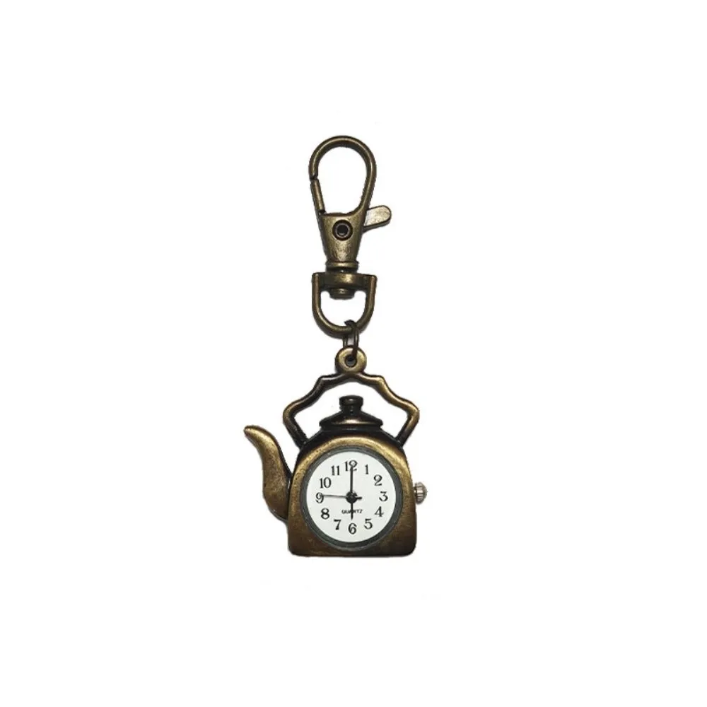 

Vintage Design Pocket Watch Quartz Movement Retro Creative Keychain Watch Lightweight Durable Vintage Pendant Fashion Accessory