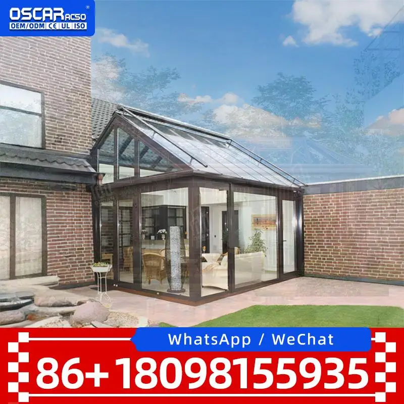 High Quality Modern Freestanding Customizable Prefabricated Sunrooms for Outdoor Use in Hotels sunroom