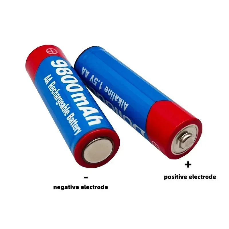 2-100 Uds 2024 nueva batería recargable AA 9800mah 1,5 V nueva batería alcalina recargable para juguete con luz Led Mp3