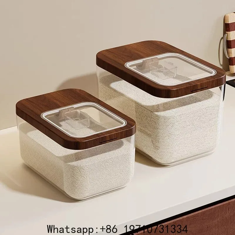 Kitchen rice storage bucket Household insect-proof moisture-proof sealed grain storage box Large capacity food grade