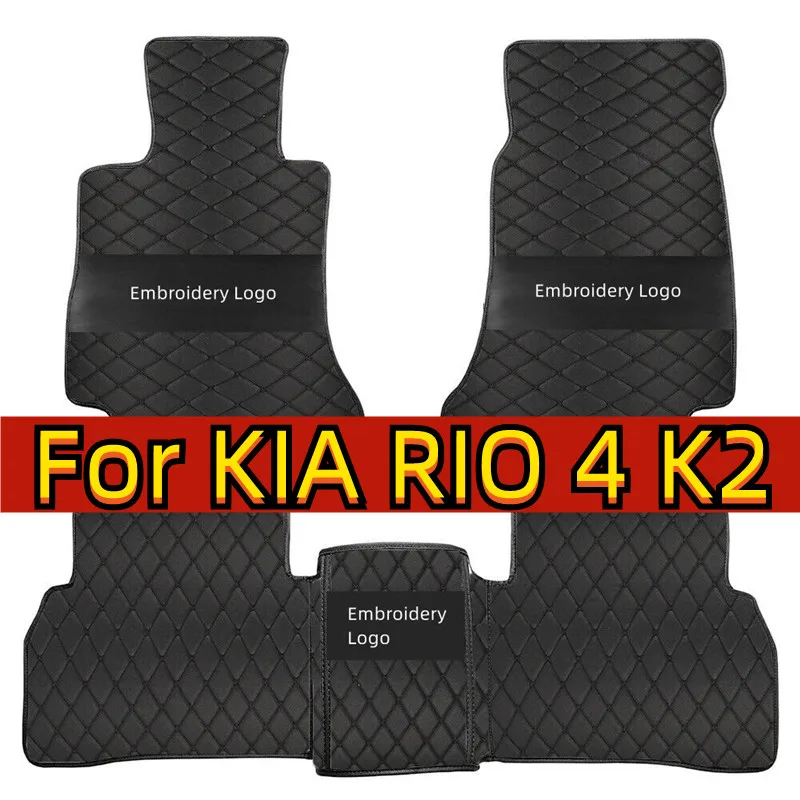 Car Floor Mats For KIA RIO 4 K2 X-Line 2022 2021 2020 2019 2018 2017 Carpets Custom Auto Interior Accessories Covers Decor Rugs