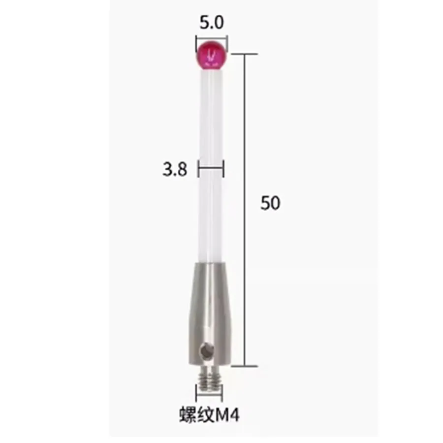 

CNC probe machine tool measuring needle M4 ceramic rod domestic probe gemstone A-5000-3709/3712