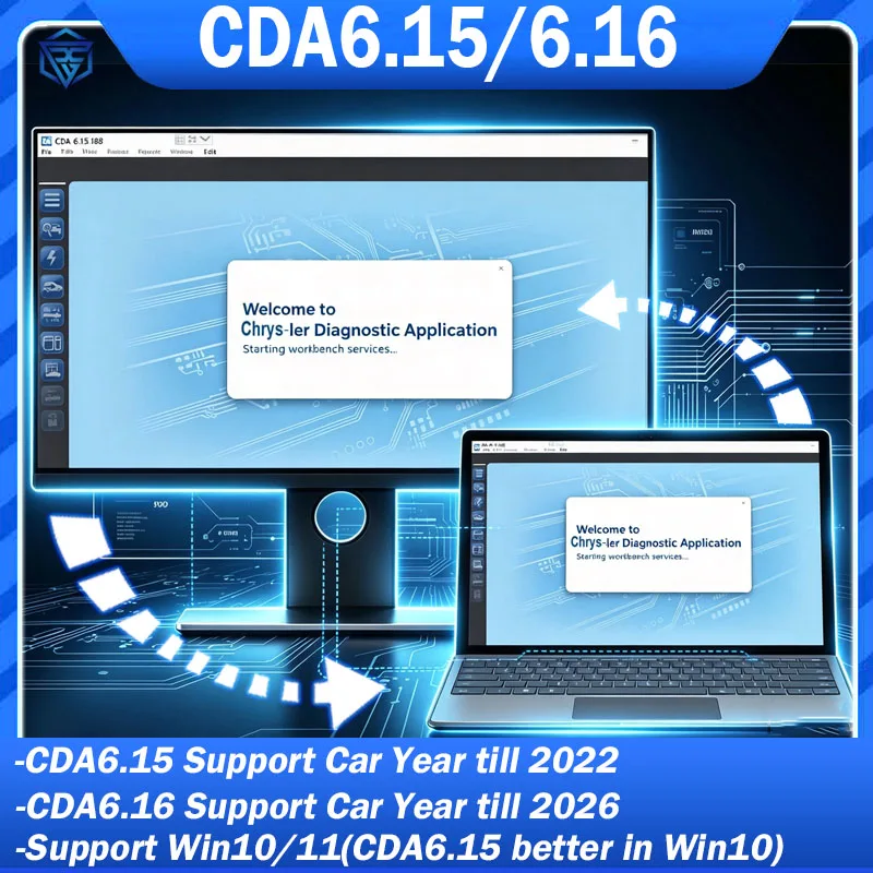 Software Di Ingegneria CDA6 CDA 6.15.188/ CDA6.16.83 Supporto Micropod 2 Micropod2 Per Dodge / Chrysler / Jeep-image