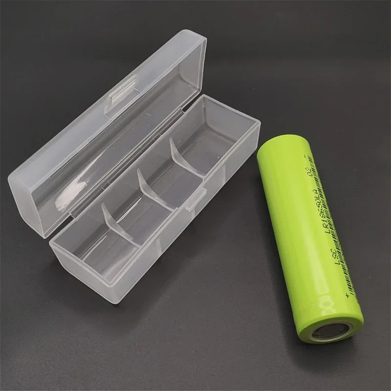 1 Stück PP-Batterie-Aufbewahrungsbox für Flachkopf 21700 Einzelabschnitt oder Doppelabschnitt oder 4 Abschnitte mattiert weiß