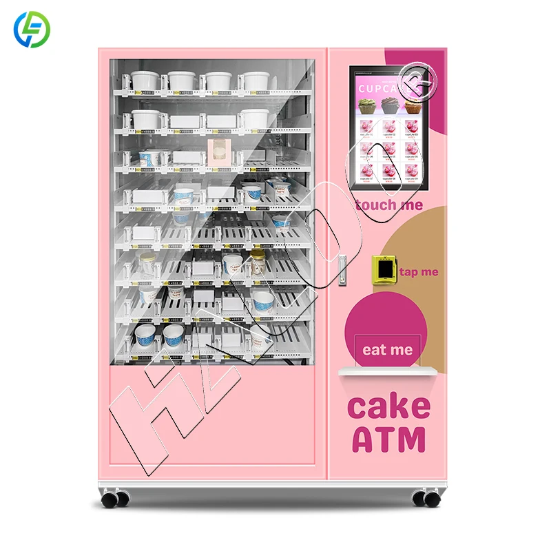 Customized Vending Machine Supplier Refrigerated Cake Vending Machine Cake Cupcake vending machine