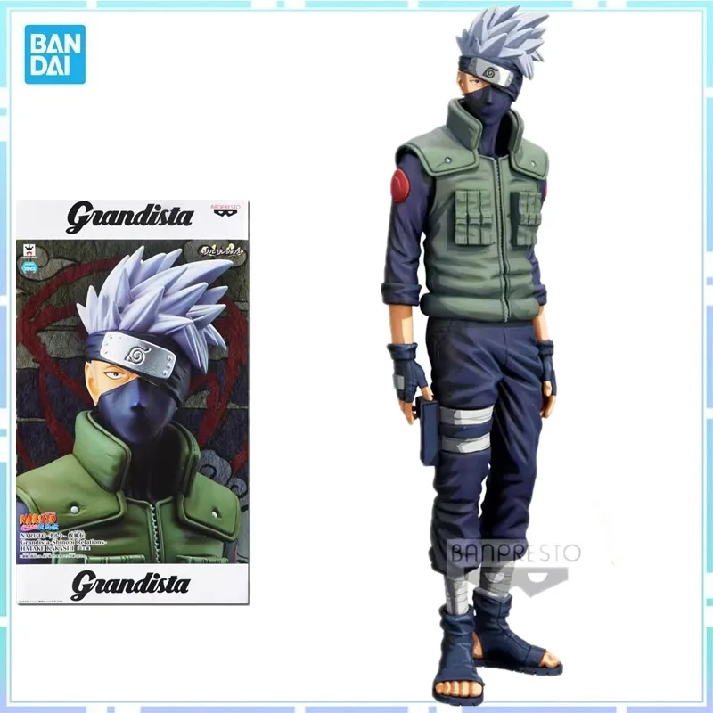 

Babdai Original Banpresto Anime NARUTO Grandista ROS Gros 27cm Hatake Kakashi Action Figure Collectible Model Toys