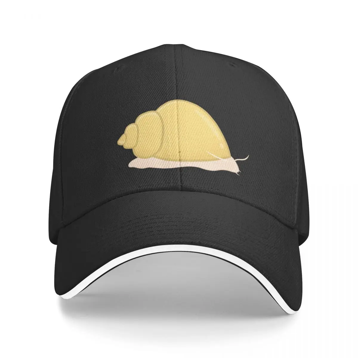 

Gold Mystery Snail Baseball Cap Trucker Hat Sunscreen dad hat Luxury Man Hat Men Women's