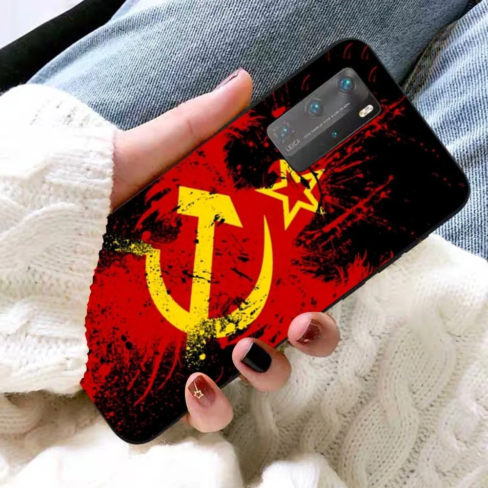 Soviet Union USSR Flag Phone Case For Huawei P 8 9 10 20 30 40 50 Pro Lite Psmart Honor 10 lite 70 Mate 20lite