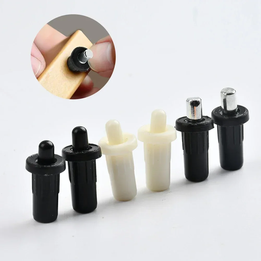 Alta qualità nuovi pratici perni a molla riparazione perno persiana feritoia bianco 8cm fori nero per porta per l'apertura 7cm