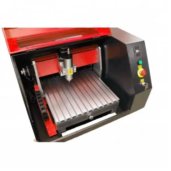 Mini CNC Milg Hine multifuncional tipo desktop com capa protetora