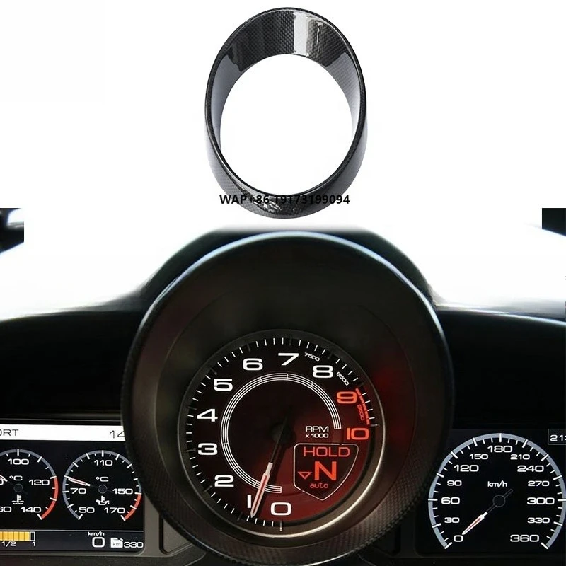 

High Glossy Dry Carbon Fiber Car Interior Dashboard Cover for-Ferrari-458 488