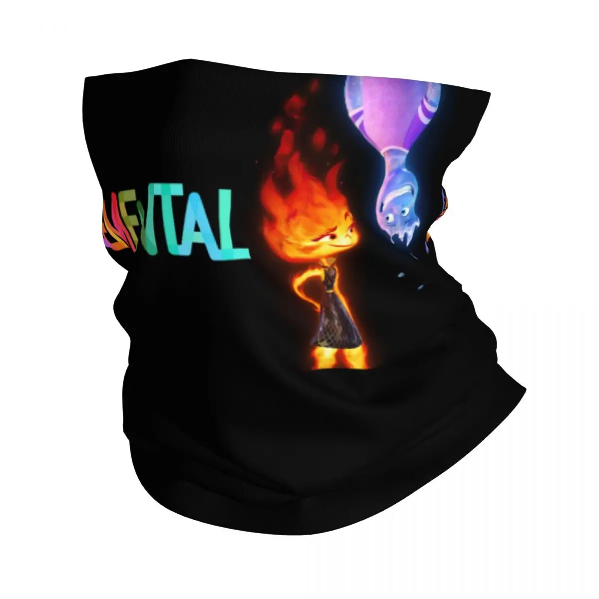 Custom Elemental Bandana Neck Gaiter for Hiking Running Men Women Wrap Scarf Ember Lumen Balaclava Warmer