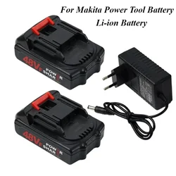 18V 21V 7500mAh High Capacity Rechargeable Lithium Ion Battery for Makita 48VF Electric Power Tool Battery EU/US/AU/UK Plug