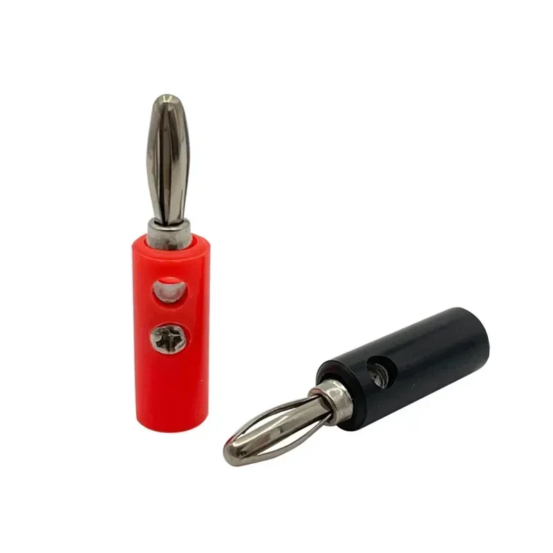 

20Pcs 4mm Banana Plug Two-Hole Cross Flower Banana Plug Audio Box Speaker Amplifier Terminal Banana Plug
