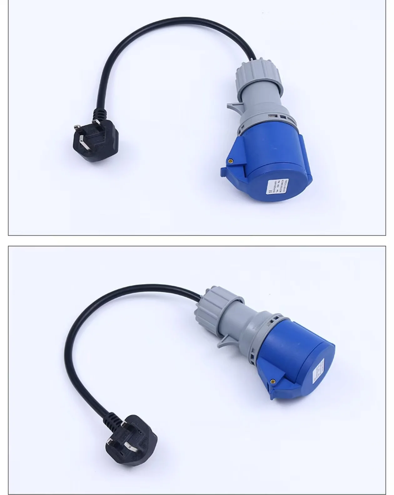 EV Adapter Cable UK Plug 220v 32A Industrial Socket 3pin Plugs