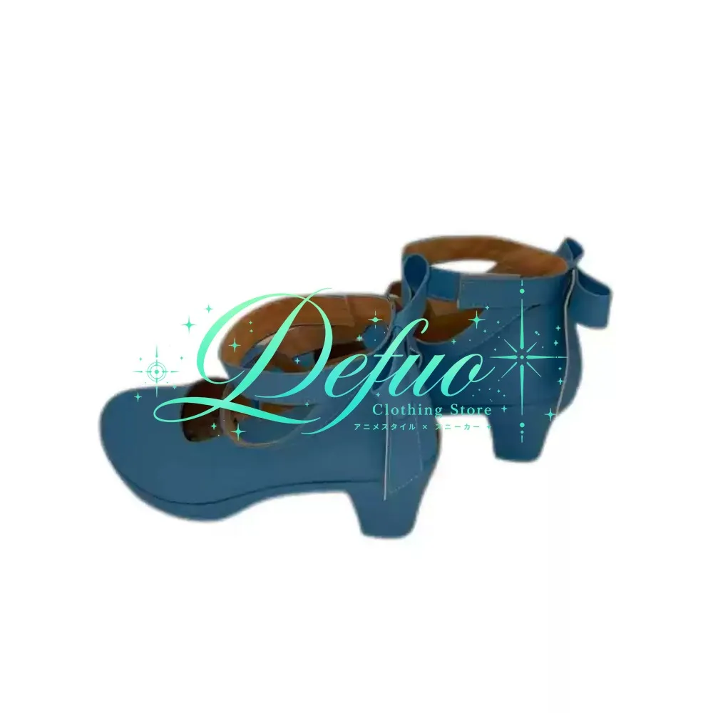 Re Zero Rem Cosplay Boots Blue Theme Character Shoes Anime Event Performance Footwear with Stylish Design