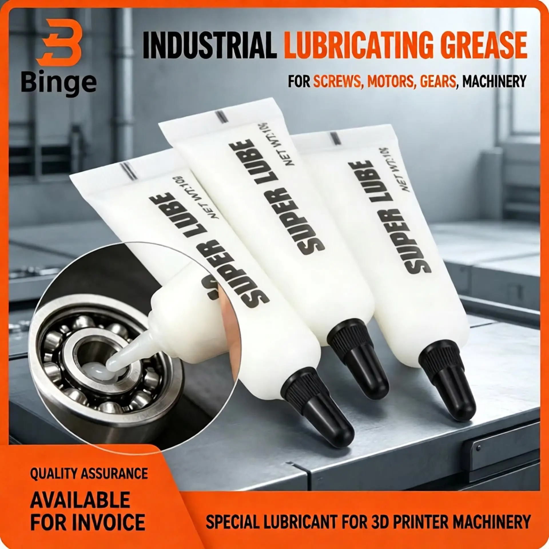 Super Lube Multi-Purpose 10g Lubricating Grease Set of 3 for Bearings Hinges Sliding Parts - Maintenance Supplies