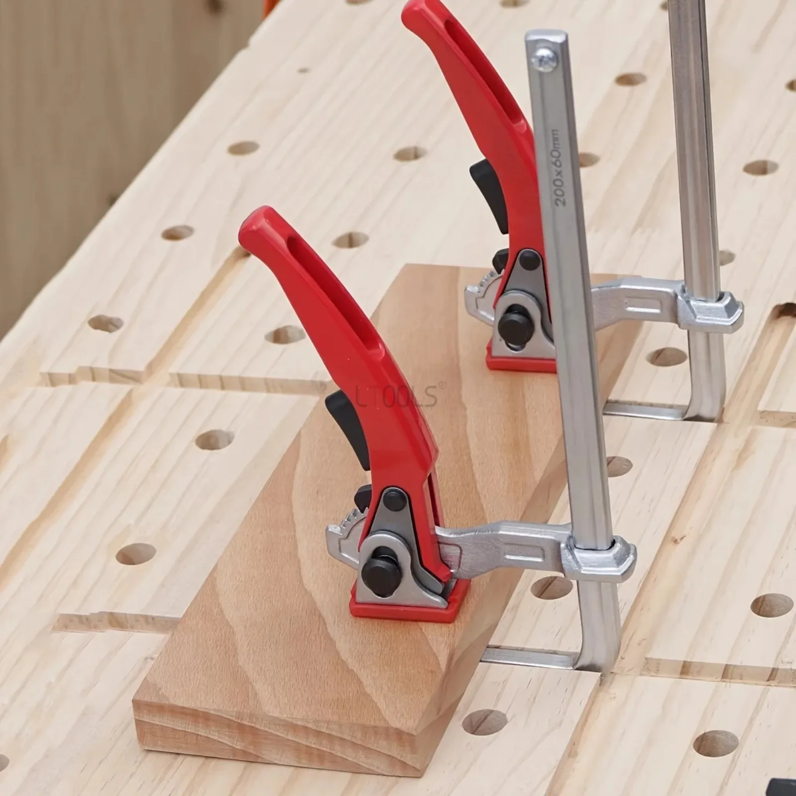 Alloy Steel Upgrade Quick Ratchet Track Saw Guide Rail Clamps For Woodworking MFT Table and Guide Rail System Home Hose Clamp