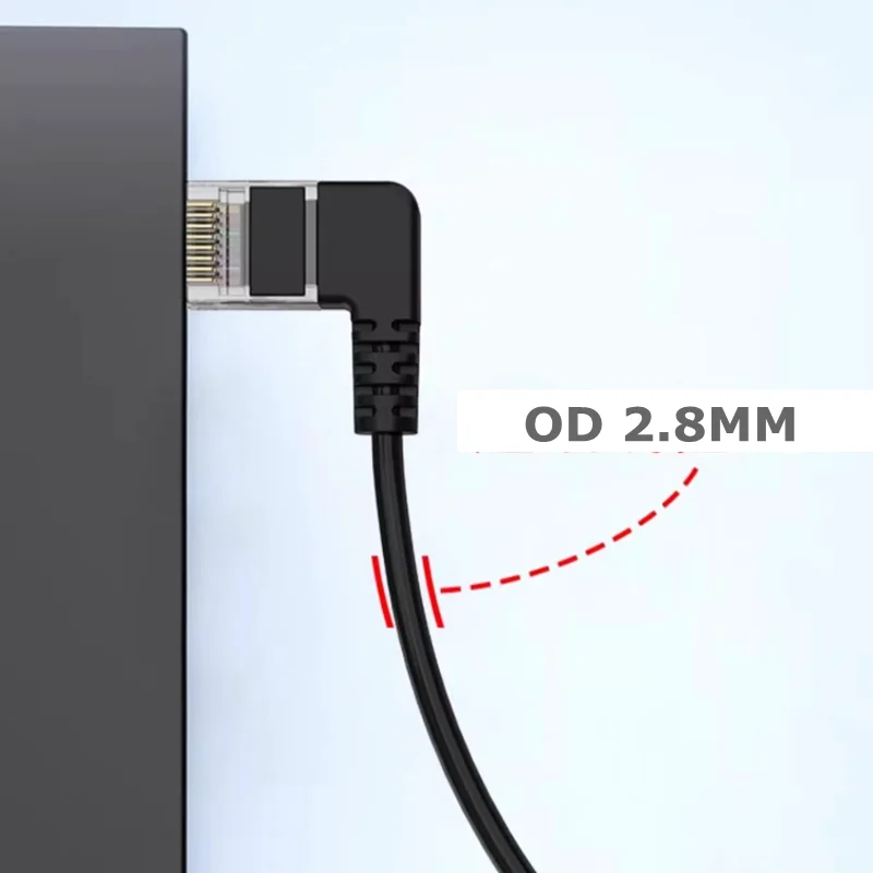 Left Angle to Right-Angle RJ45 Patch Cord Double Shield Cat6 UTP Gigabit High Flexible Profinet servo Ethernet Cable