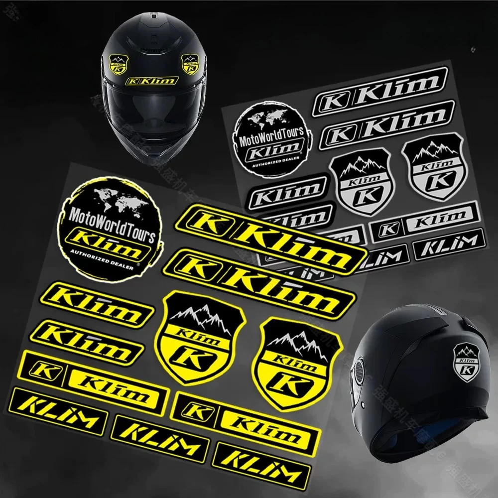 KLIM Motorcycle Stickers Waterproof Vinyl Racing Off Road Motorcycle Decals for Helmet Fuel Tank Car Bike Modified Accessories