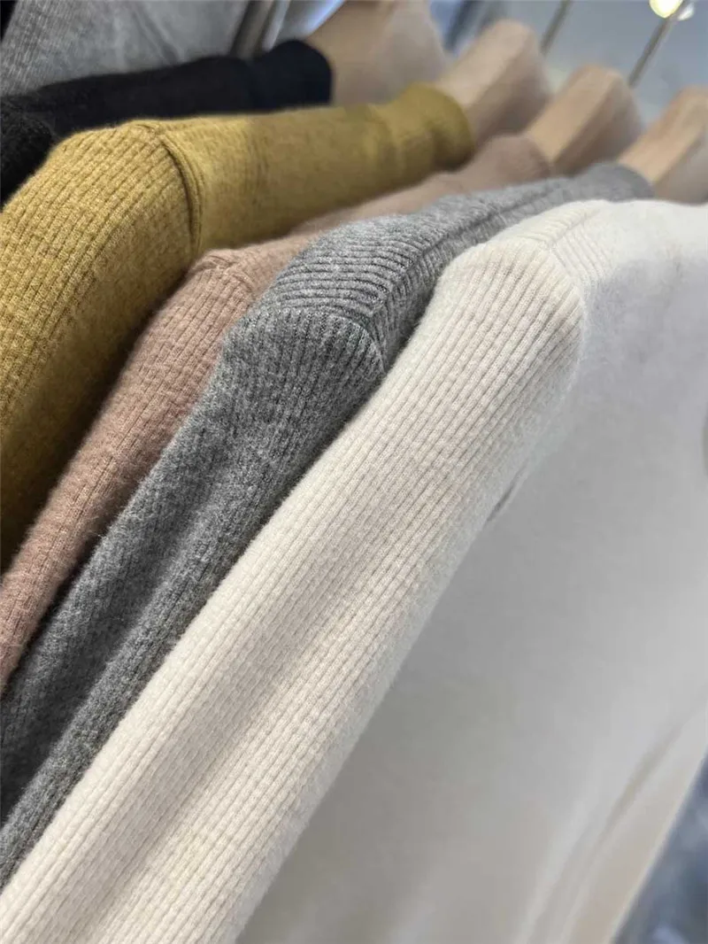 Maglietta a Collo Alto Extra Lunga per Donna Taglie Forti, Nuovo Materiale Autunno Inverno, Strato Base in Cotone e Poliestere