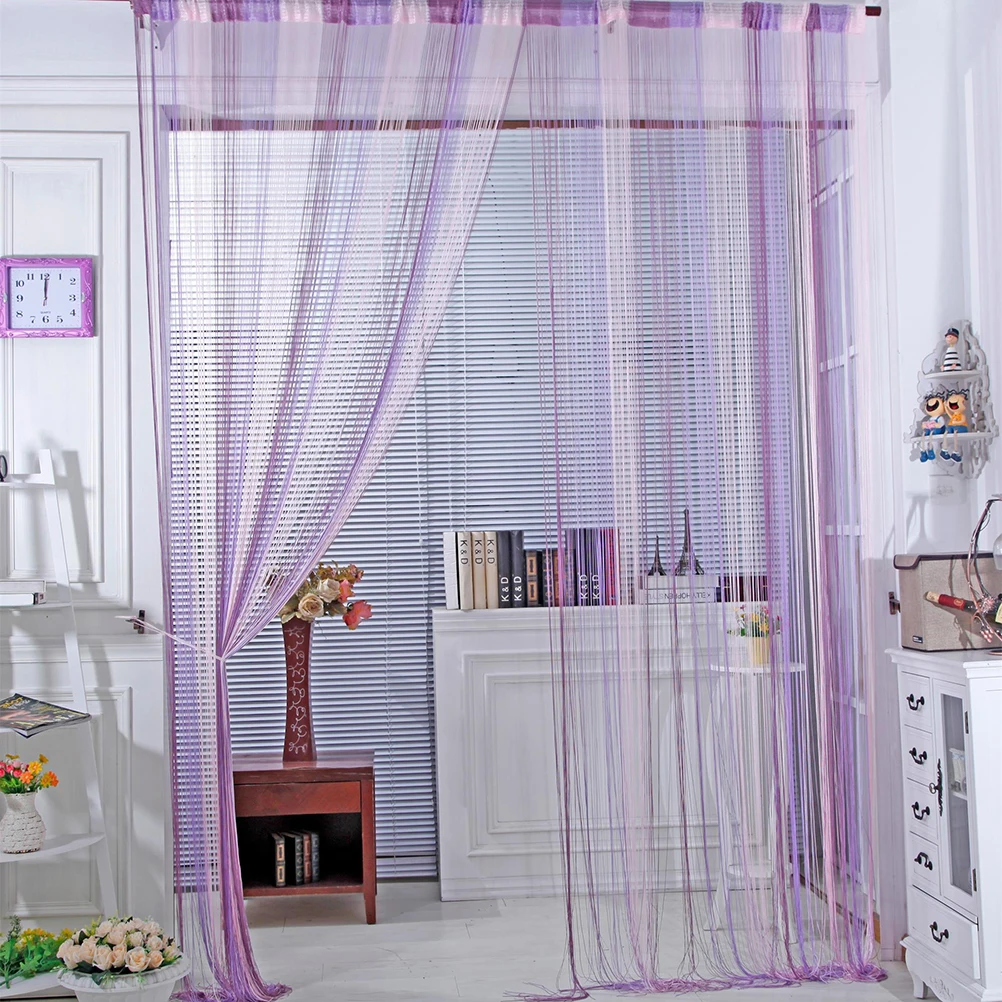

100 *200cm Line Curtain Curtains Drapes and Door Multicolor Thread for Living Room Romantic