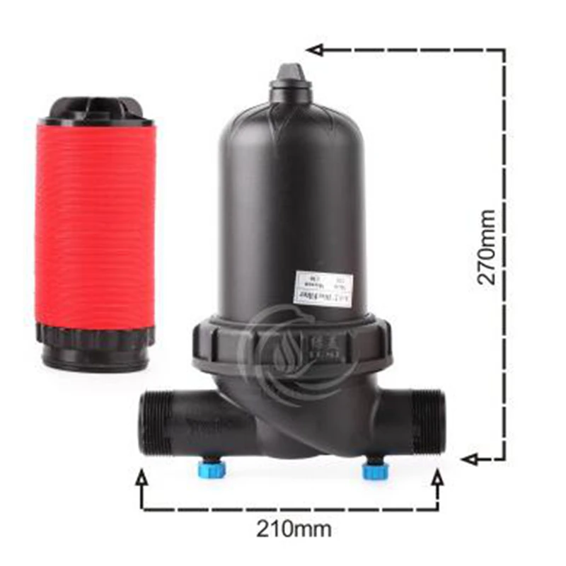 

1pc 1.5" Disc/Screen Filter Male Thread T-Type Filter 120 Mesh Gardening Drip Irrigation Fountain Tools