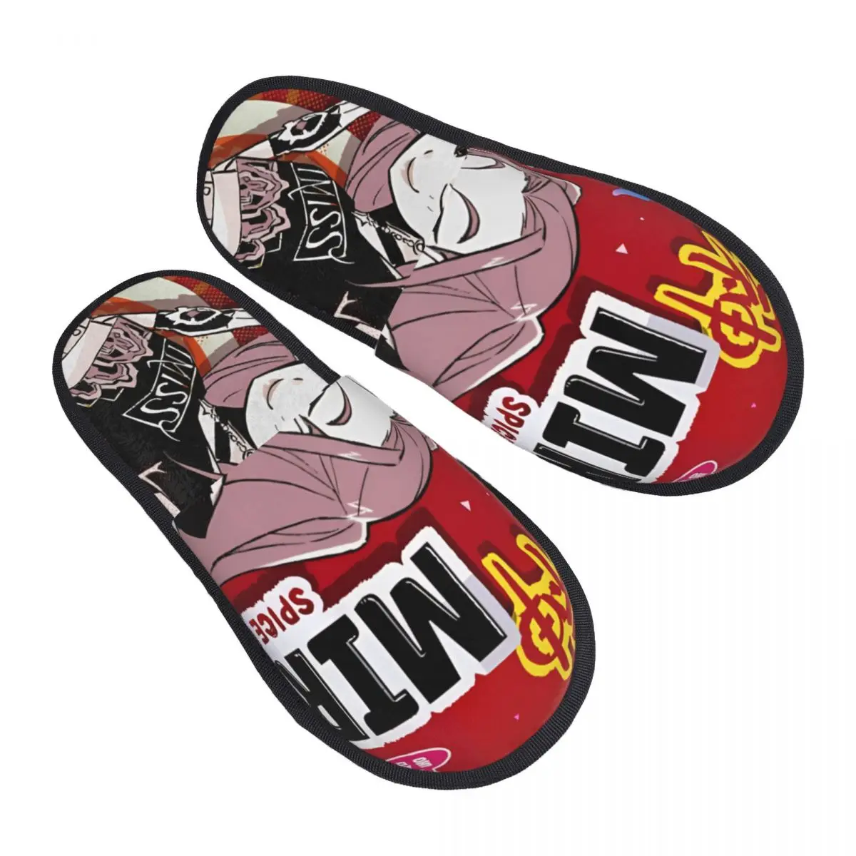 

Custom Print Women Kpop Demon Hunters Ramen Mira House Slippers Soft Warm Memory Foam Fluffy Slipper Indoor Outdoor Shoes