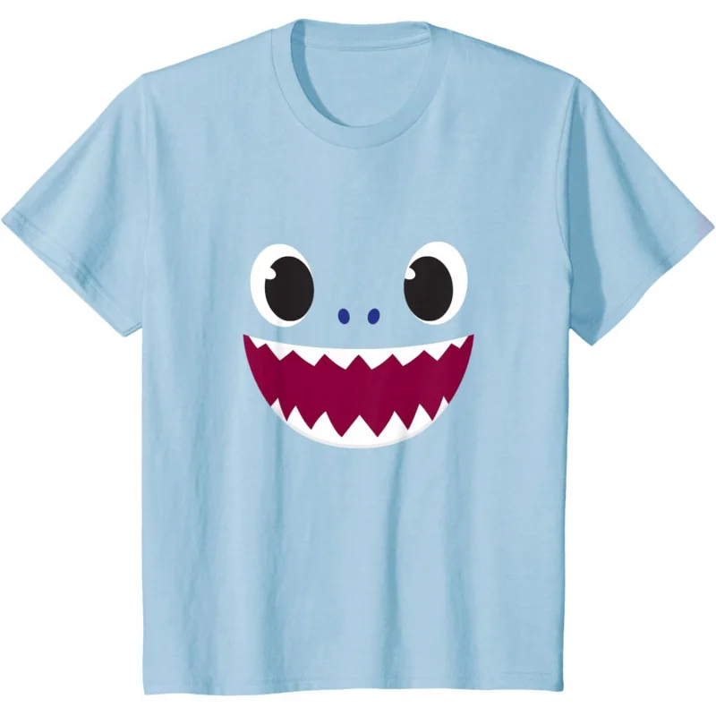 

Cute Baby Shark Daddy Shark Gift t shirt Vintage Graphic Tee Short Sleeve 100% cotton printed clothes All size Tops S-6XL