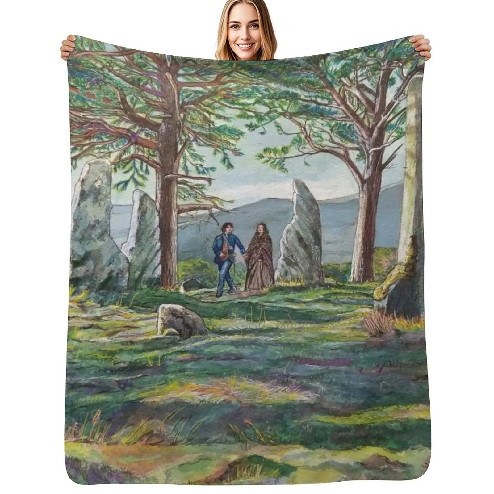 

Craigh na dun (Outlander) Throw Blanket Soft Big Thermals For Travel bed plaid Blankets
