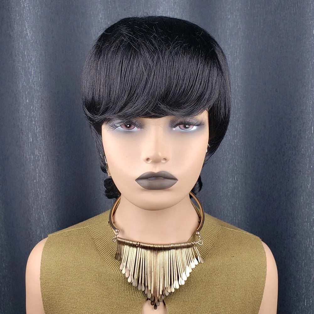 Pixie Cut Wig With … - image