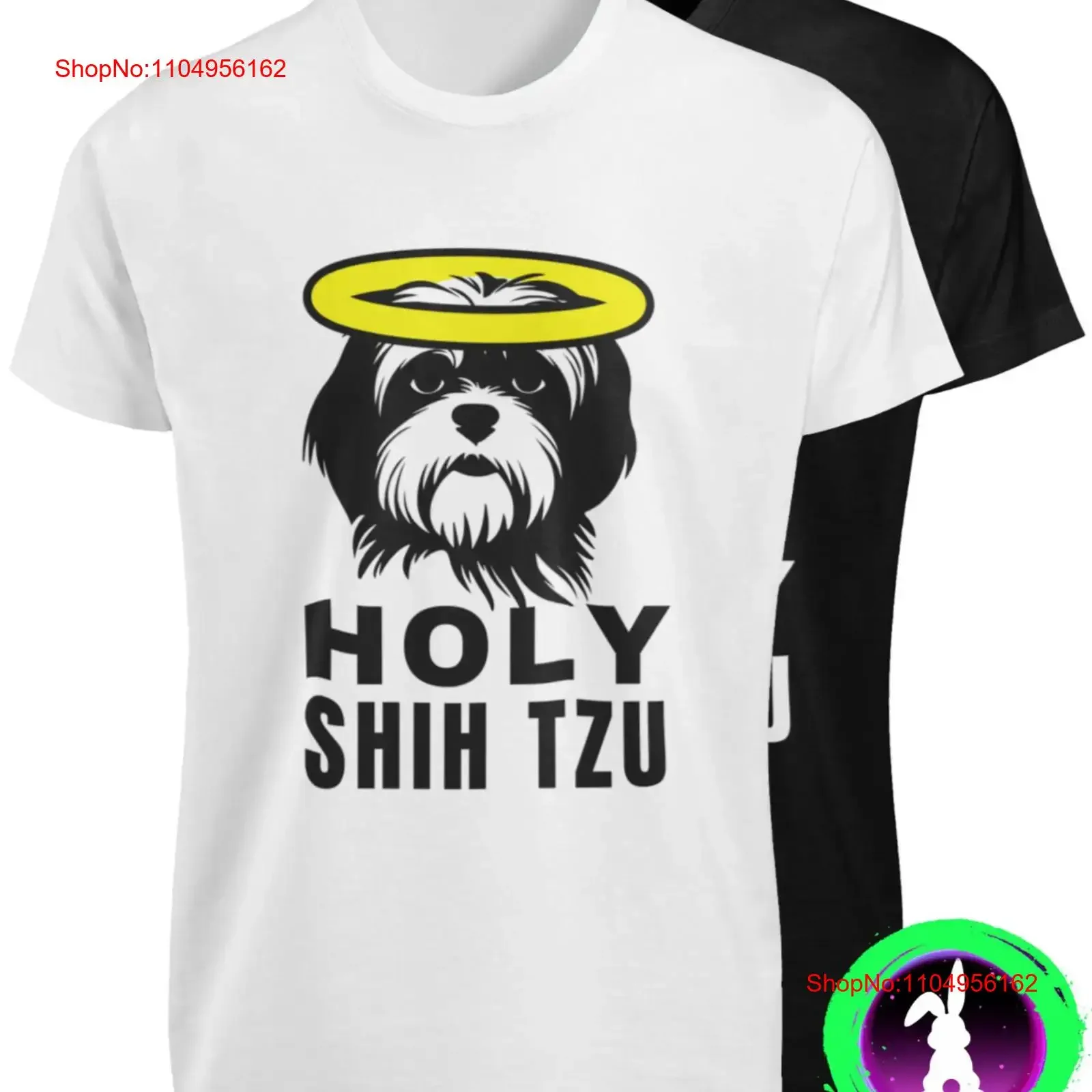 Camiseta Holy Shih Tzu S-3XL, divertida camiseta con diseño de Shih Tzu, humor bíblico religioso, manga larga o corta, estilo vintage, lavada, suave