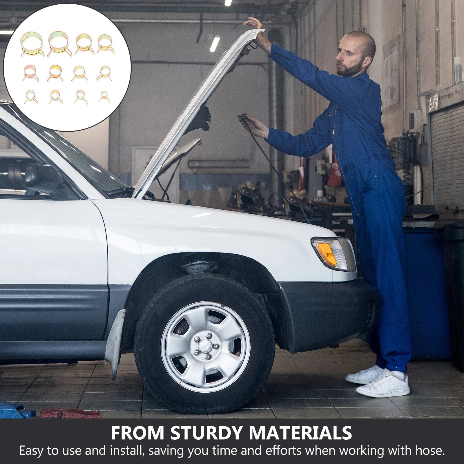 

120 шт., сверхмощный масляный шланг, набор хомутов для трубок для автомобильного топливного шланга, сменный хомут для трубок, сверхмощные хомуты