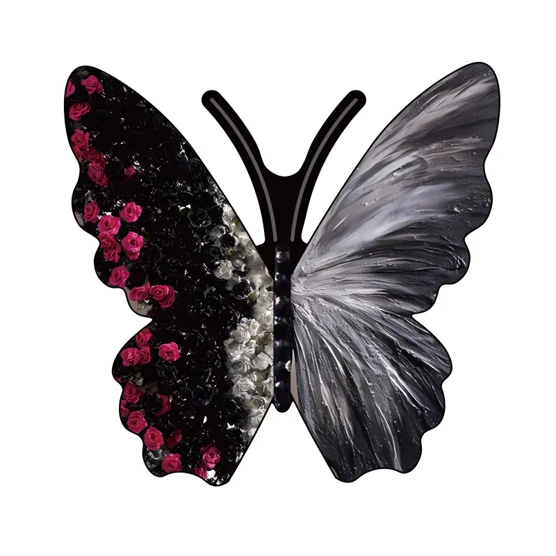 Outdoor oversized butterfly three-dimensional photo area card flower decoration