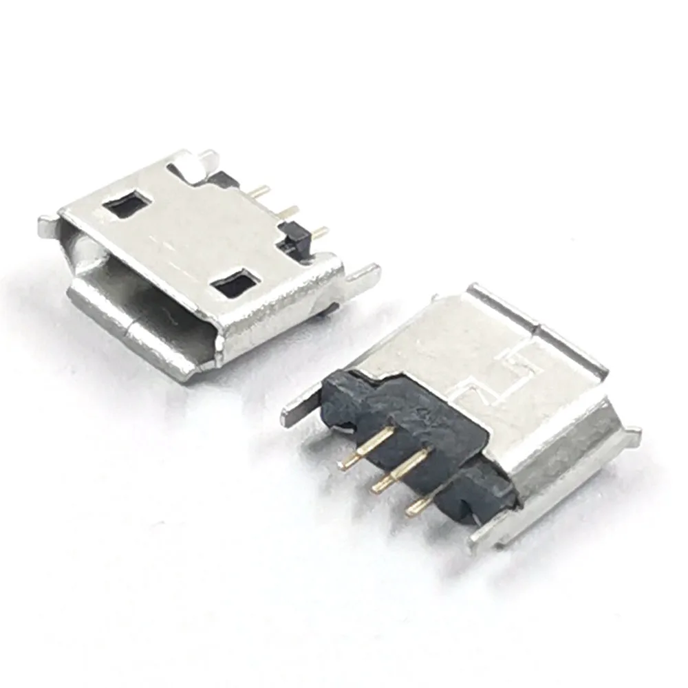 50 قطعة/الوحدة مايكرو 5P أنثى المقبس 180 درجة مايك 5pin USB جاك المقبس واجهة موصل ميناء العمودي DIP حافة حليقة