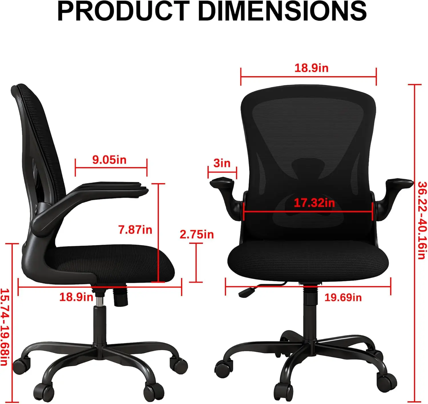 Home Office Stuhl ergonomisch, Mesh Schreibtischs tuhl Lordos stütze, ergonomische Computers tuhl verstellbare Armlehne