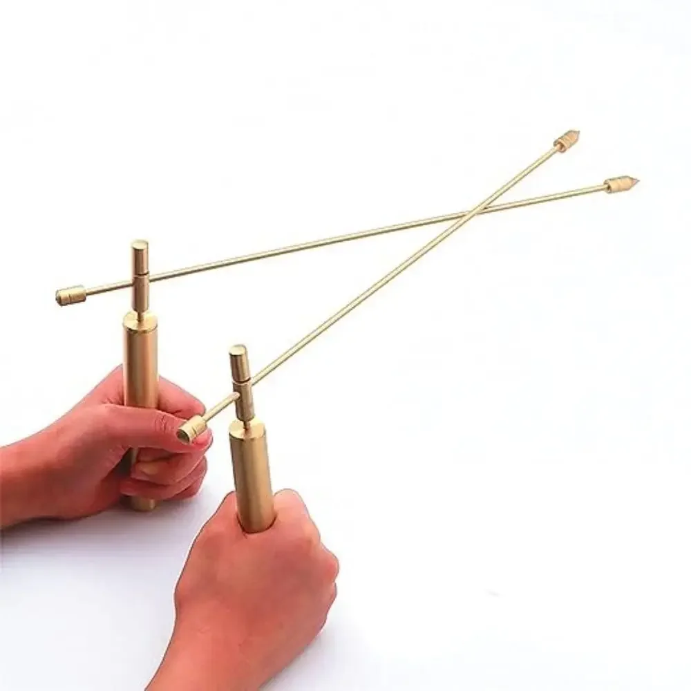2PCS 99.9% Copper Ghost hunting equipment Buried Items Copper Pure Divining Rods Dowsing Rods Ghost Hunting