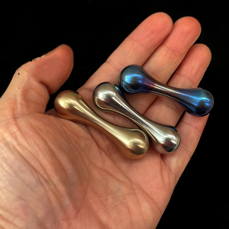 Titanium/brass Finger Skill Paracord Stress Knucklebone Fidget Toy EDC