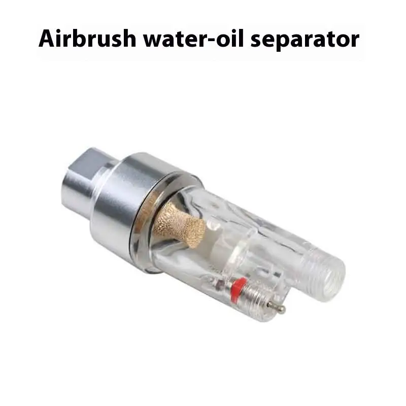 

1Pc Mini Airbrush In-Line Filter System Airbrush Spray Effective Water Oil Separator Moisture Trap For Smooth Airbrush Painting