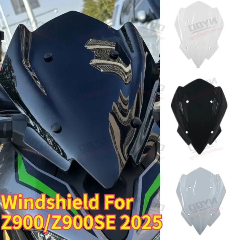 new-motorcycle-windshield-fairing-wind-deflector-spoiler-visor-for-kawasaki-z900-z900-se-2025-2026-motorbike-accessories
