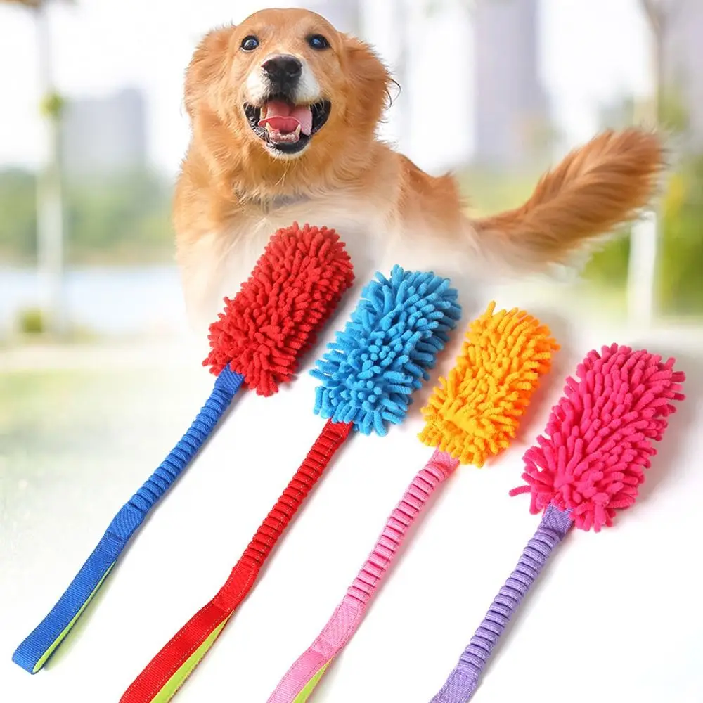 Puppy Gnaw Toy Colorful Pet Chew Toy Plush Funny Dog Interactive Toy Cute Teething Resistant Rope Toy Cleaning Teeth