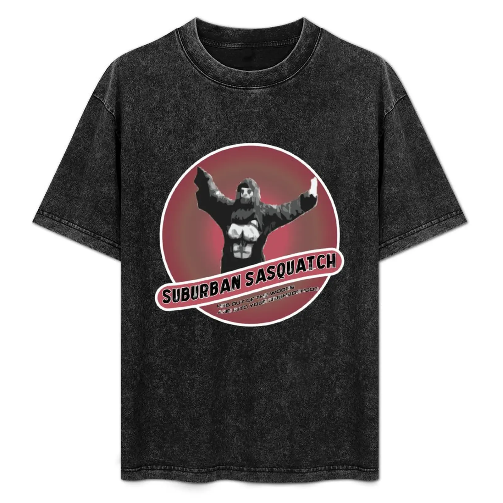 

suburban sasquatch - B movie clean T-Shirt Trendy Pattern T-Shirt for Men